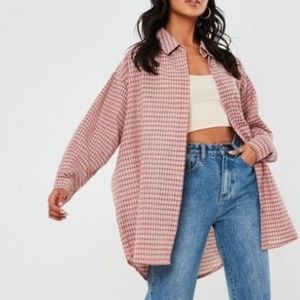 Missguided plaid shirt